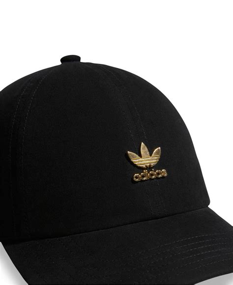 adidas cap zwart goud|adidas Originals cap in black .